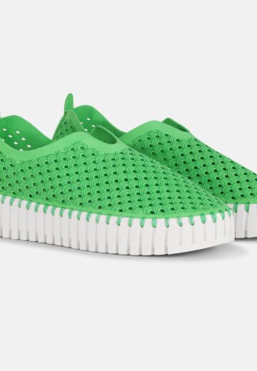 Instappers Platform TULIP3373W witte zool - 495 Bright Green | Bright Green
