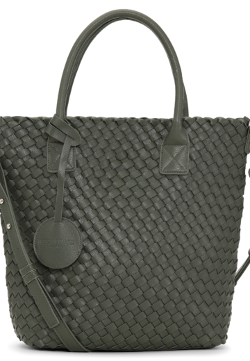 Reversible Tote bag BAG08 Strap S - 001718 Black Gun Metal - 410718 Army Metal | Army Metal