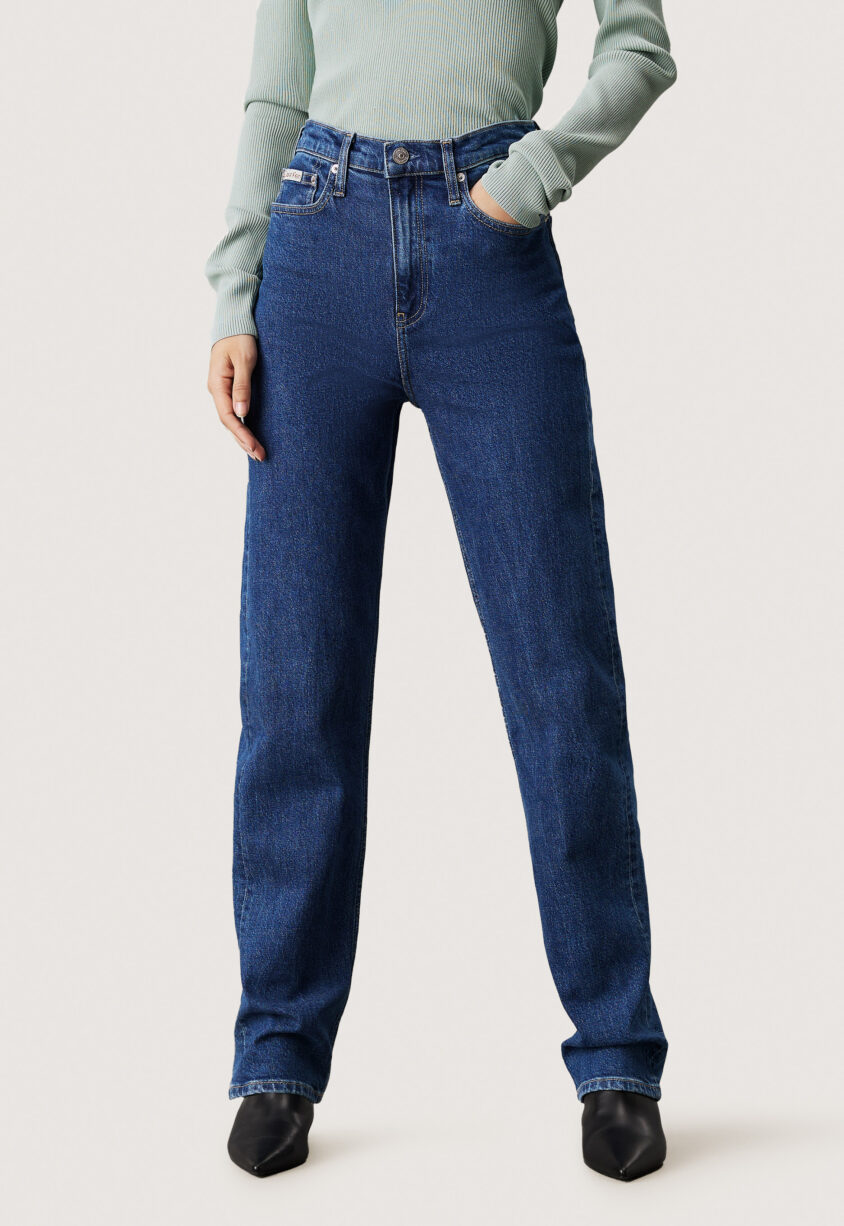 Calvin Klein High Rise Straight Jeans