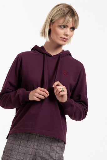 Jip hoody sweater - blackberry - 12030