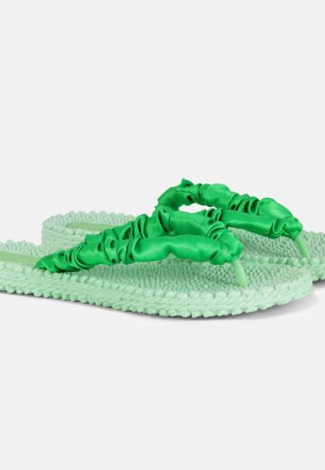 Slippers met satijnen band CHEERFUL06 - 495 Bright Green | Bright Green