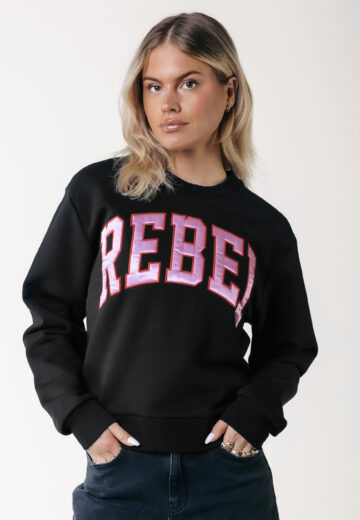 Colourful Rebel Rebel Patch Sweater