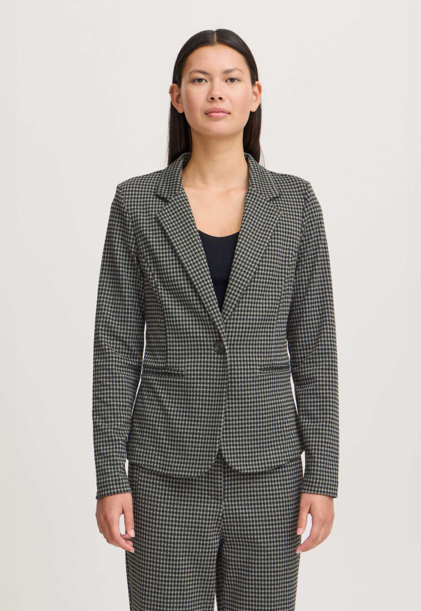 Ichi Kate Houndstooth Blazer