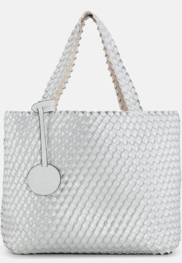 Reversible Tote Bag BAG08 M - 104710 Egg White Silver | Egg White Silver