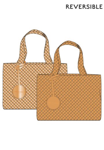 Reversible Tote bag BAG08 M - 849725 Golden Metallic | Golden Nugget Golden Nugget Metallic