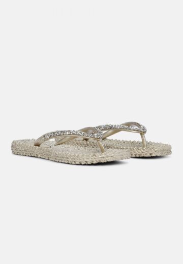 Slippers met grove glitter CHEERFUL03G  - 780 Platin | Platin