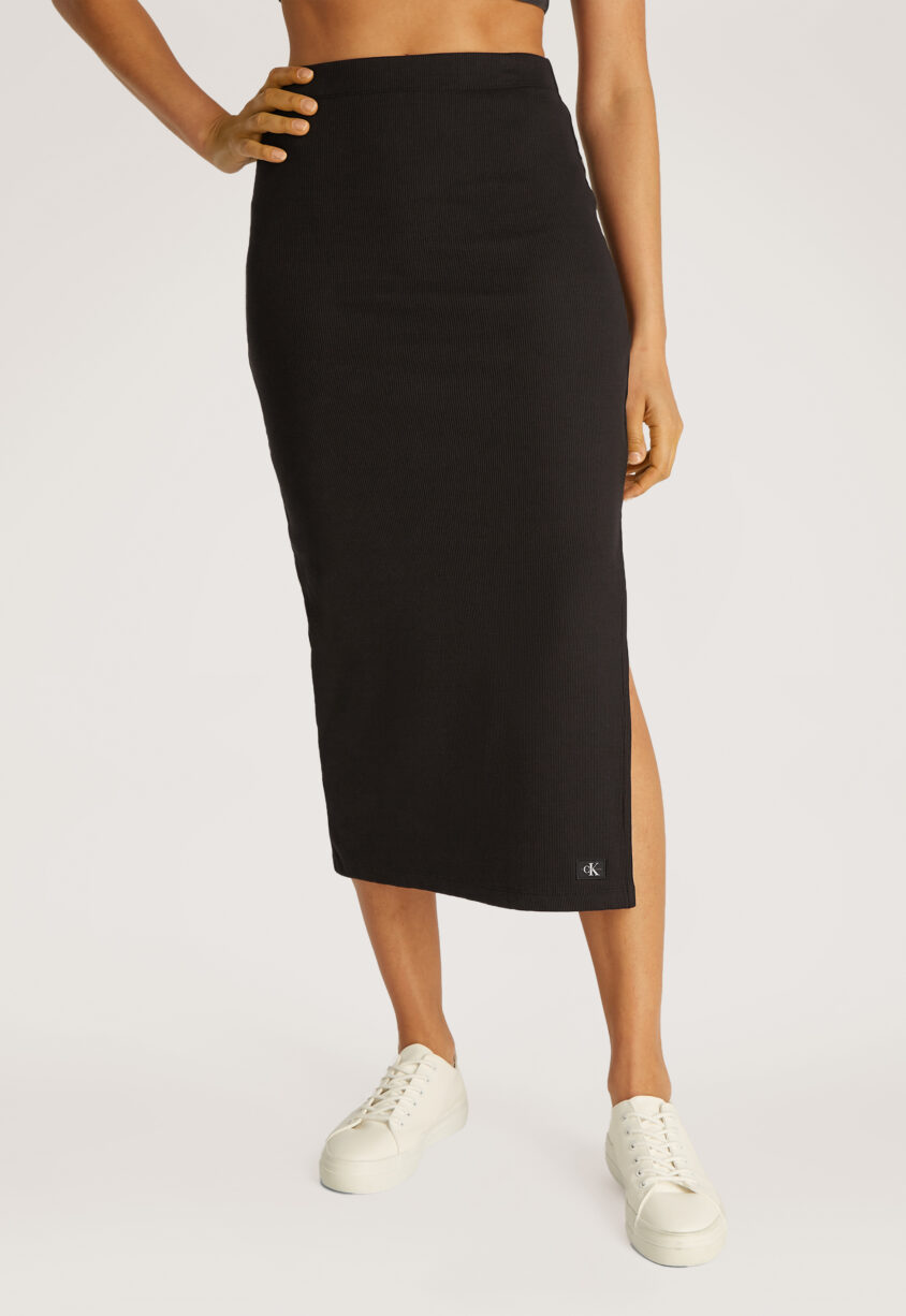 Calvin Klein Woven Label Rok Lang