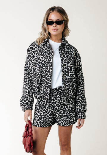 Colourful Rebel Bente Leopard Jacquard Jack