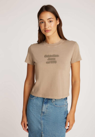 Calvin Klein Washed Puff Print T-shirt