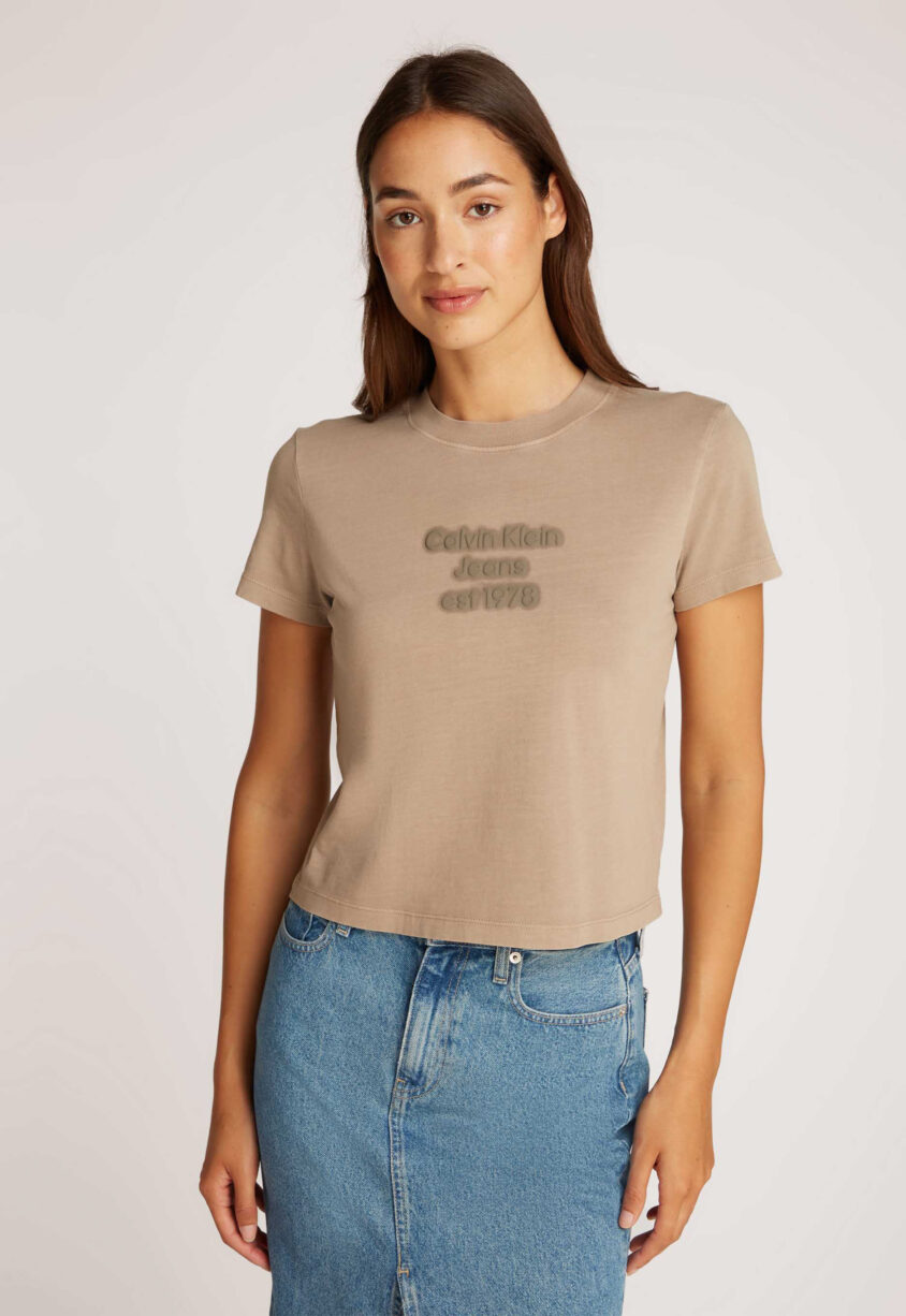 Calvin Klein Washed Puff Print T-shirt