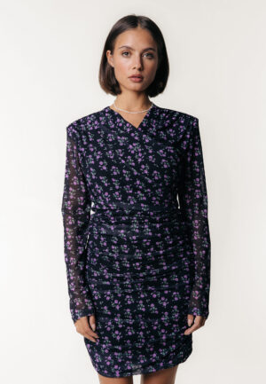 Colourful Rebel Bryssa Mesh Jurk