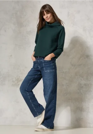 Shirt met sjaalkraag