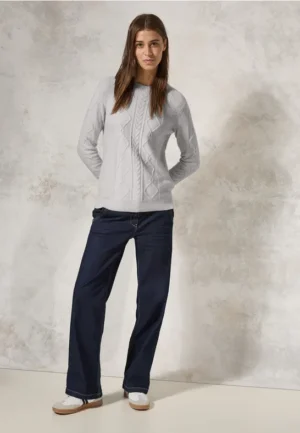 Trui met gebreid patroon