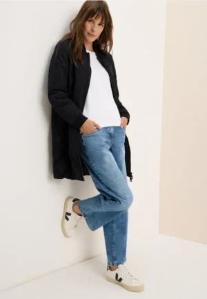 Lange gewatteerde blouson