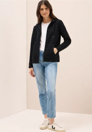 Sweatjack met textuur