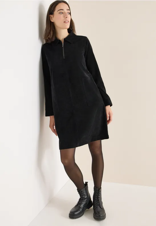 Corduroy jurk met rits