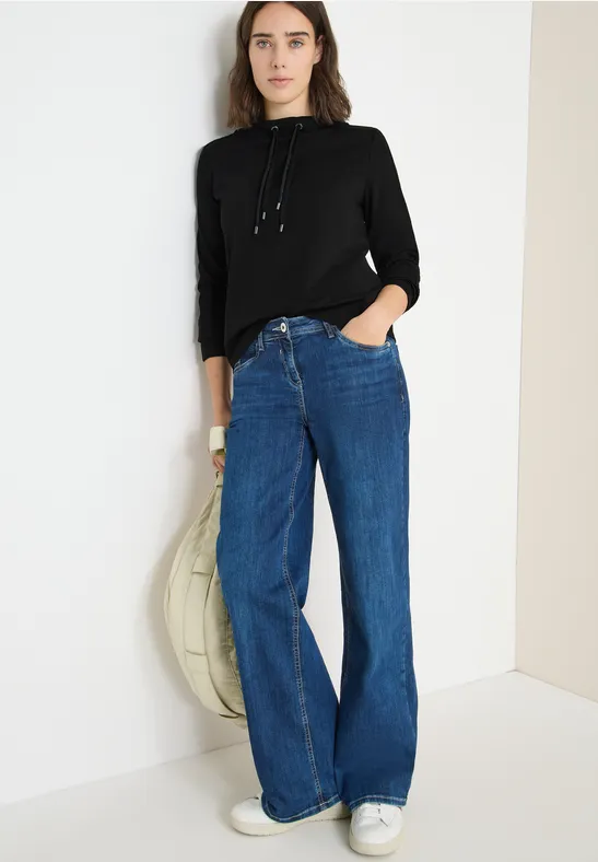 Sweatshirt met glittertape