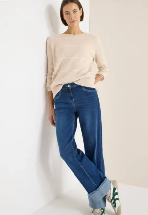 Gestreepte trui met structuur