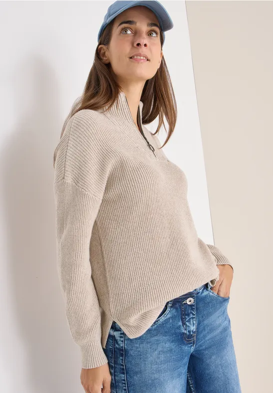 Trui van Mouliné met troyer