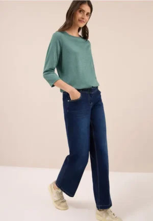 Shirt met glitterdetails