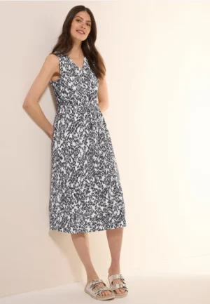 Gedessineerde midi-jurk