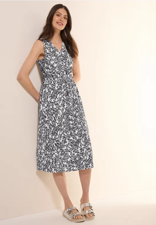 Gedessineerde midi-jurk