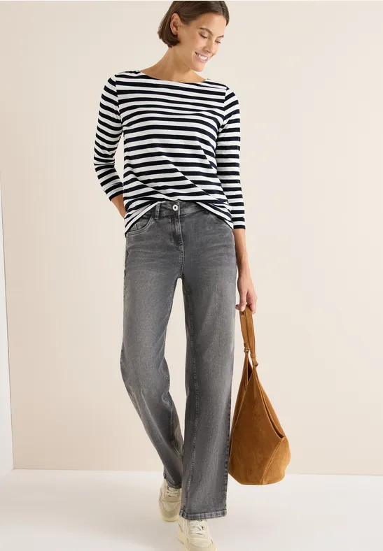 Gestreept basic shirt