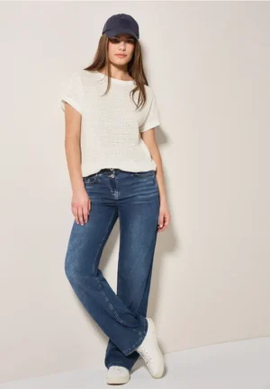 T-shirt met structuur