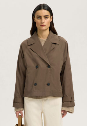 Selected Cilo Short Trenchcoat
