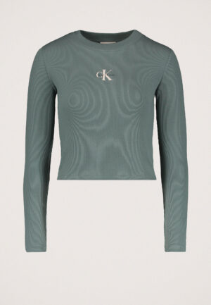 Calvin Klein Baby-T-Shirt Met Lange Mouwen En Monologo