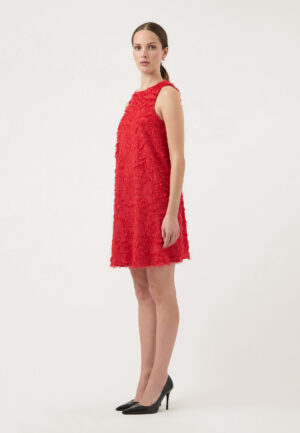 YAS Paria Jacquard Midi-jurk