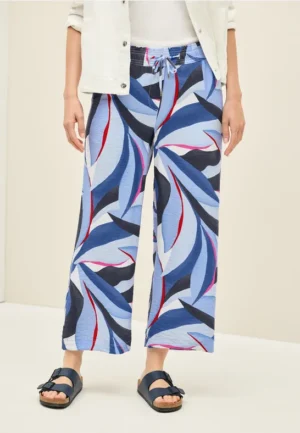 7/8 twill broek met structuur