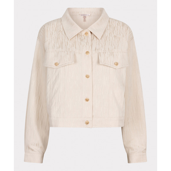Esqualo - Beige | Dames | Jasje | Beige | 36 | regular | Kamst mode