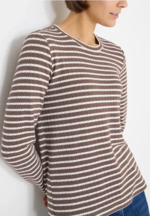 Gestreept shirt met lange mouwen