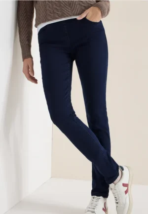 Jeans met elastische tailleband