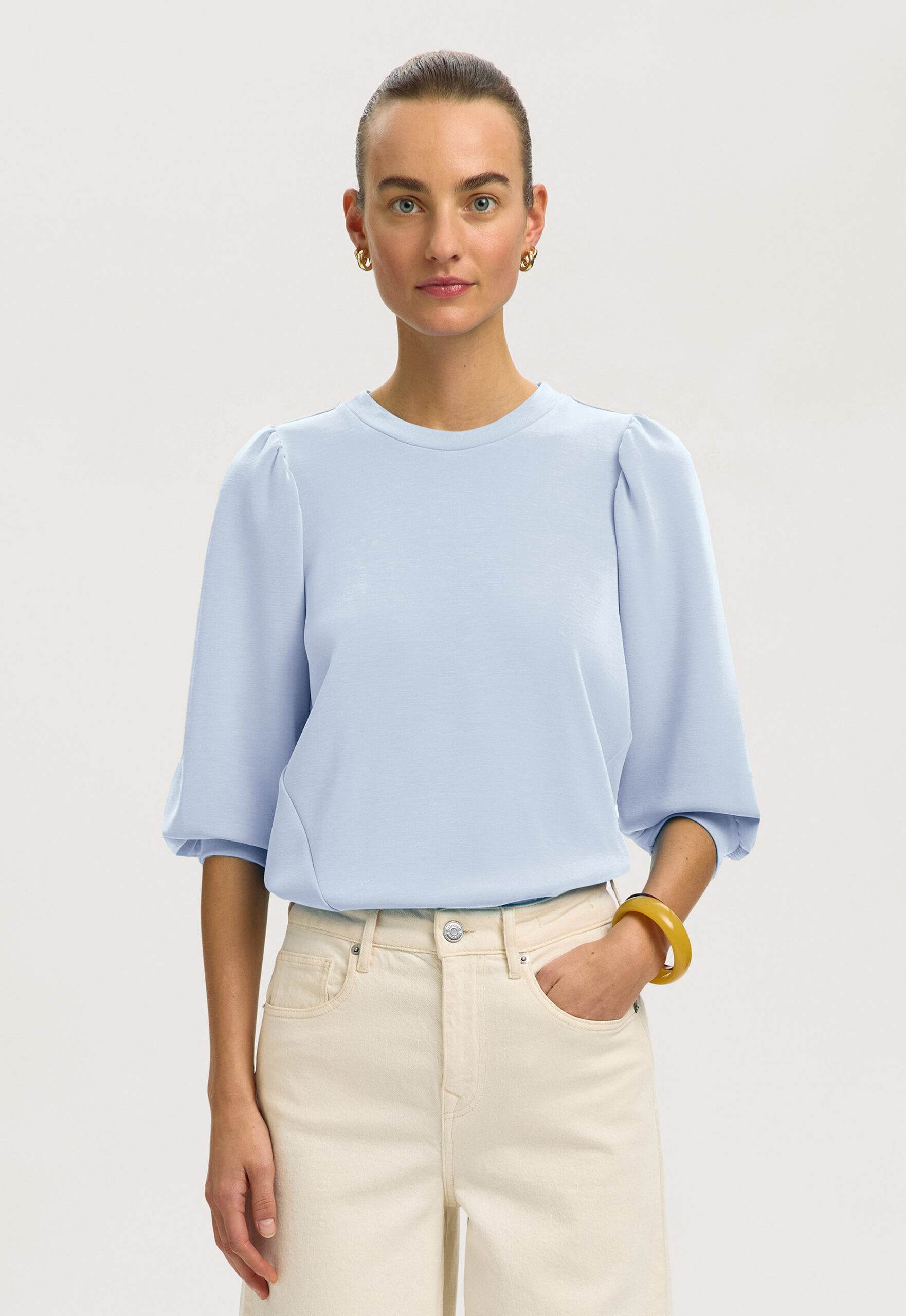 Selected Puff Sleeve Sweatshirt