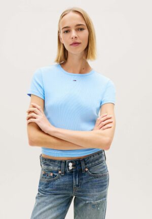 Tommy Jeans Slim Geribd T-shirt