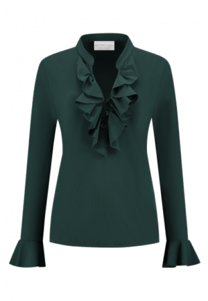 Helena Hart - Groen | Dames | Blouse | Groen | S | regular | Kamst mode