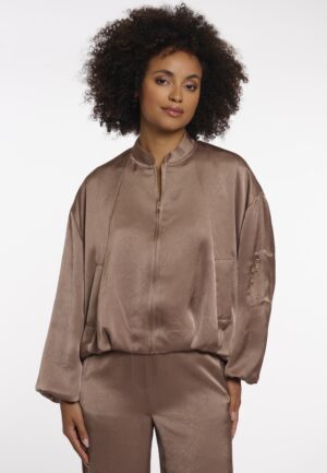 Rino & Pelle Bomber Jacket With Zipper Flore.7002622 Jackets 11011 Slate Bark