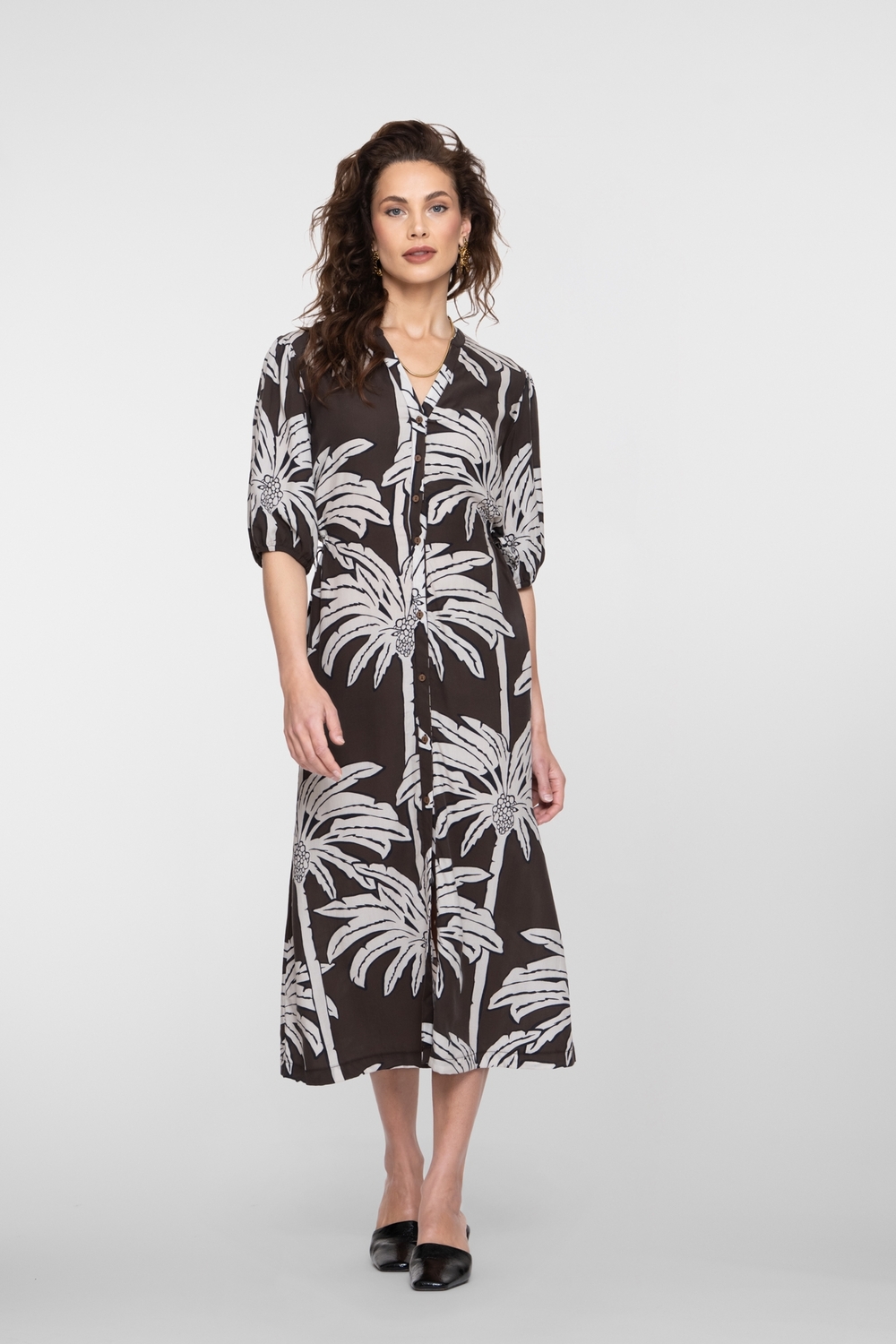 Geisha Dress 67113-20 Jurk 775 Brown/off White