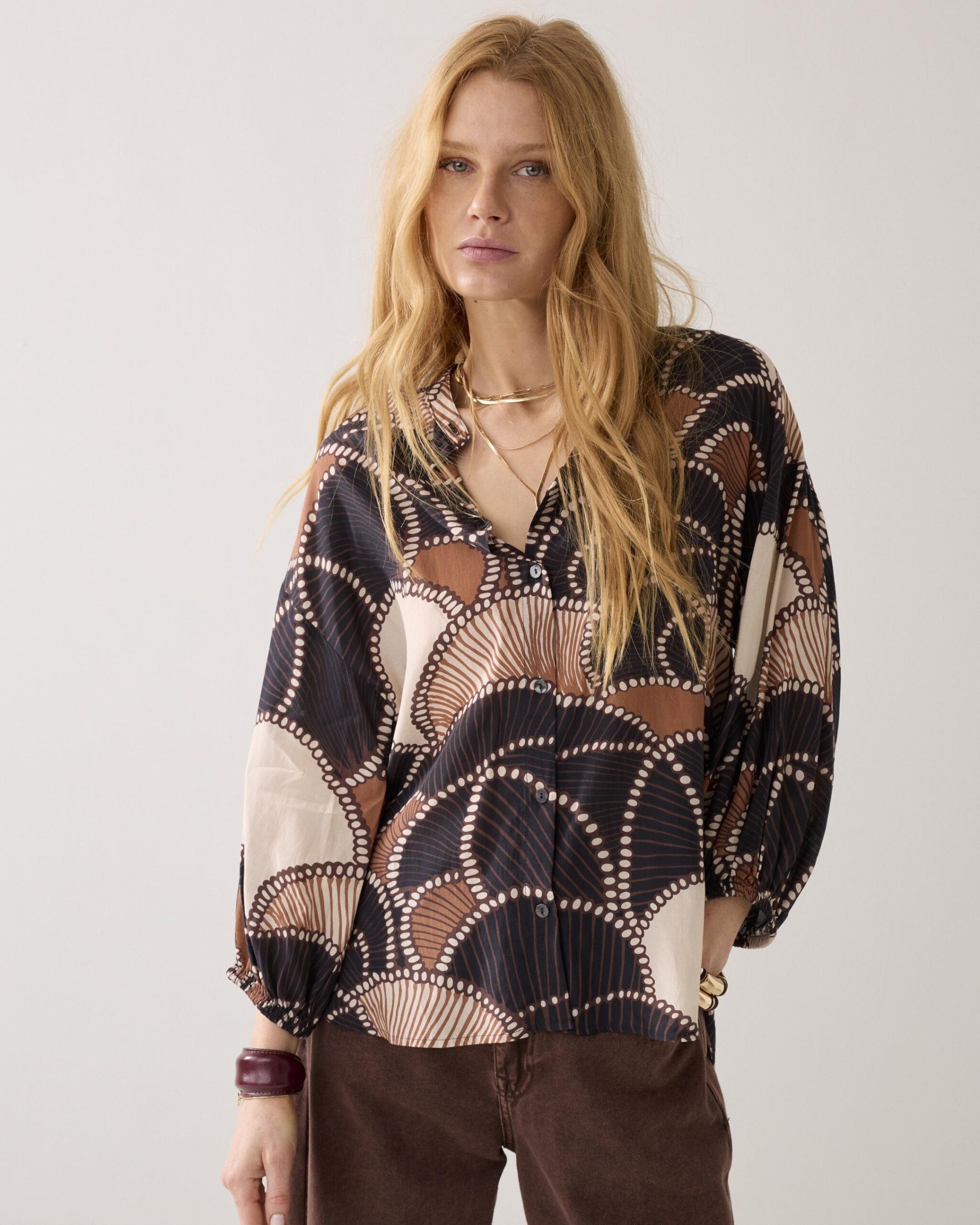 Summum Blouse All Over 2s3458-12386 Blouse 120 Multicolour