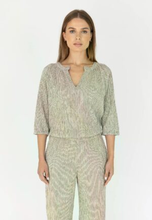 Moscow 85-05-kathy Blouse 101-3 Off Black Stripe