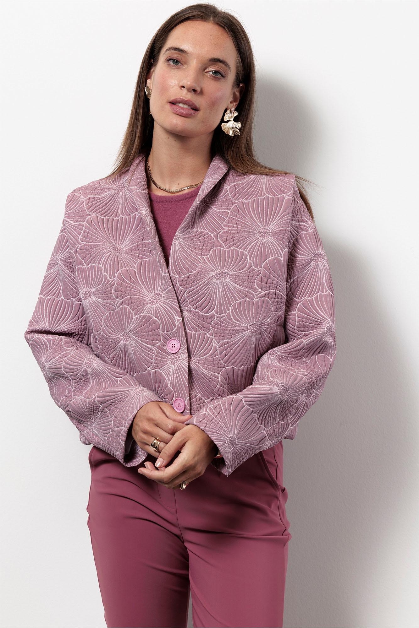 Studio Anneloes Estella Jacquard Jacket 13381 Jackets 4500 Vintage Berry