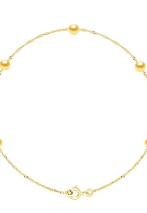 Armband - 5 Echte Gecultiveerde Zoetwaterparels Rond 4-5 mm