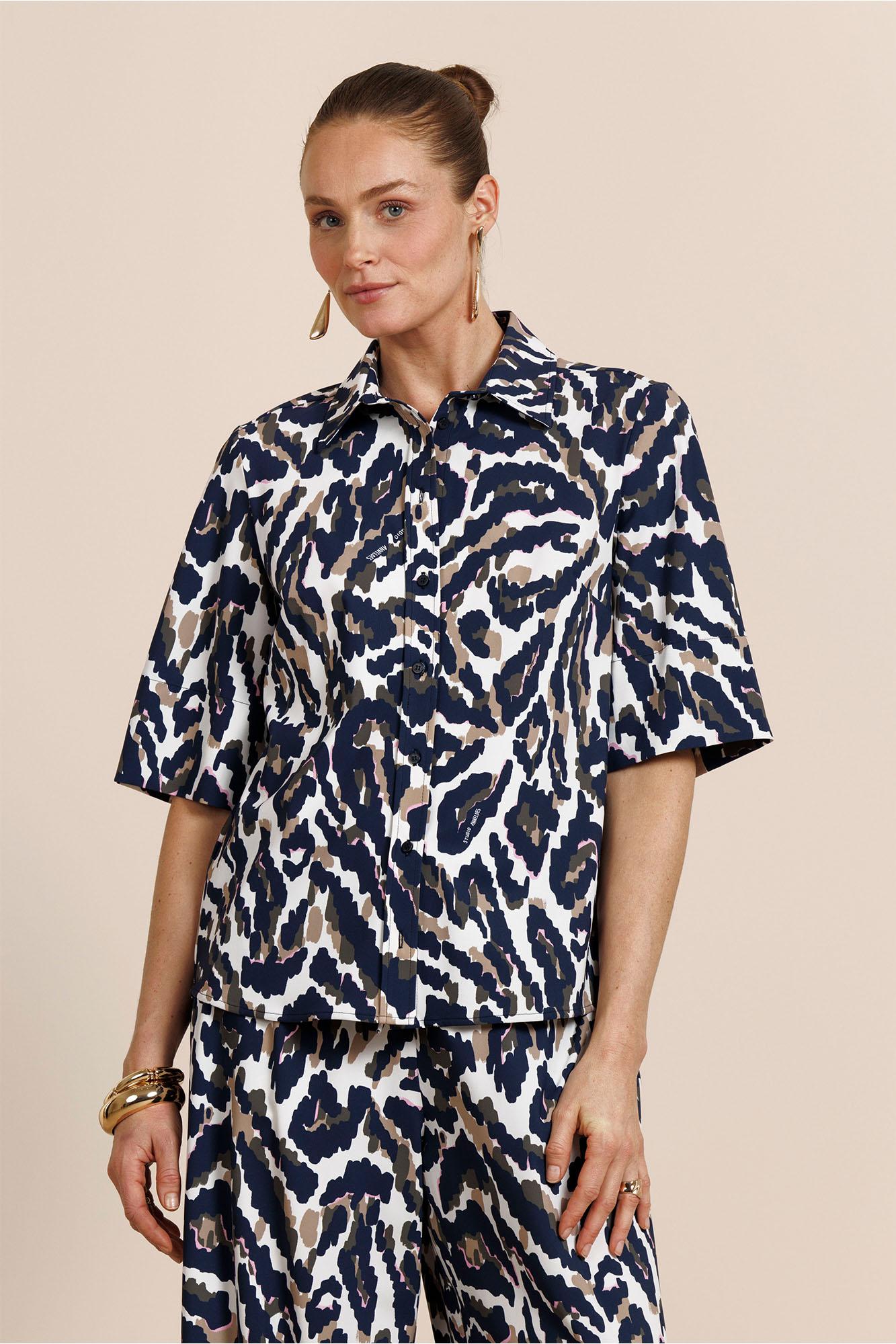 Studio Anneloes Bobby Leopard Blouse 13639 Blouse 9997 Multi Color