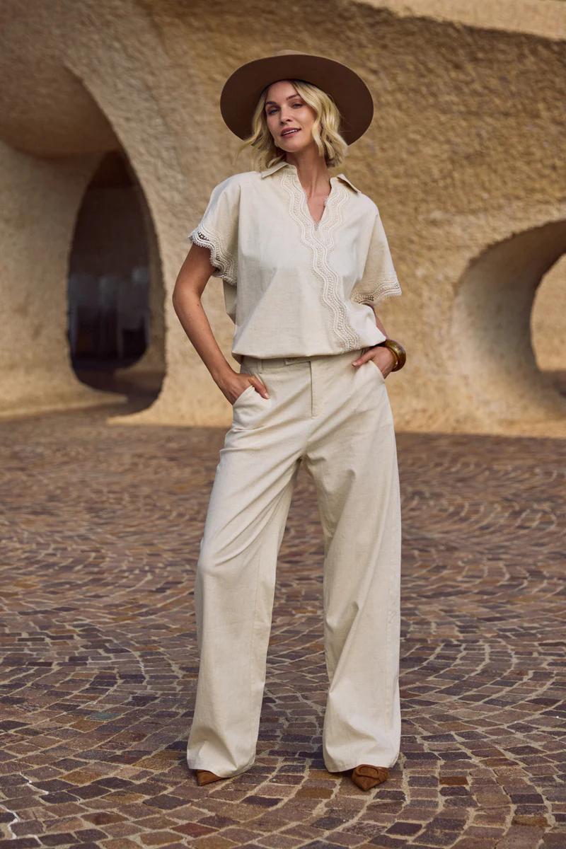 Nukus Eline Pants Nks09080 Broek 9 Sand