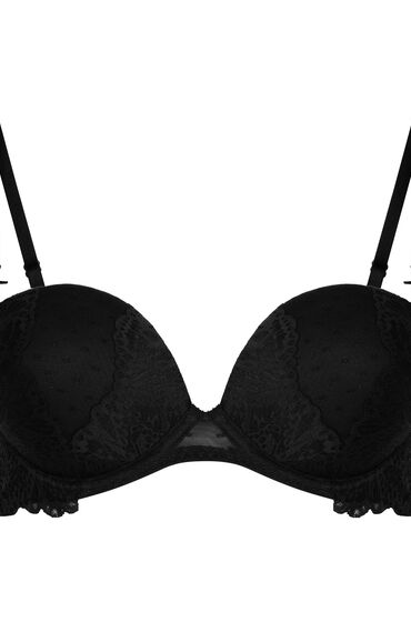 Hunkemöller Voorgevormde strapless maximizer beugel bh Posie Zwart - Afbeelding 2