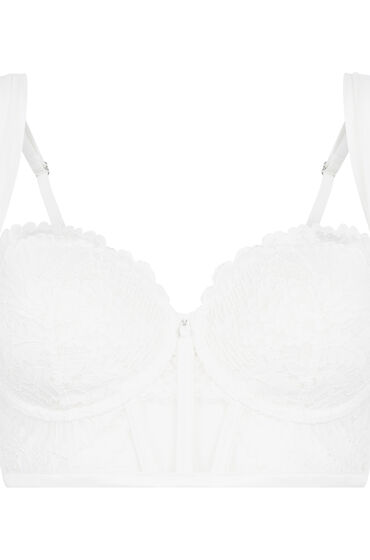 Hunkemöller Voorgevormde longline beugel bh Whitney Wit - Afbeelding 2