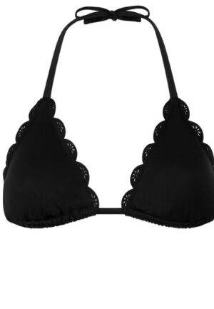 Alternative view of Hunkemöller Triangel-bikini top Scallop Floral Zwart