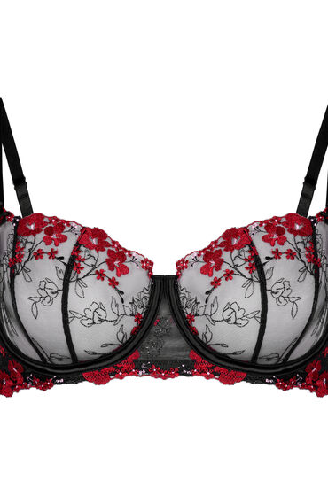 Hunkemöller Niet-voorgevormde beugel bh Peonie Zwart - Afbeelding 2